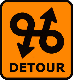 Sign--Detour to Another Website